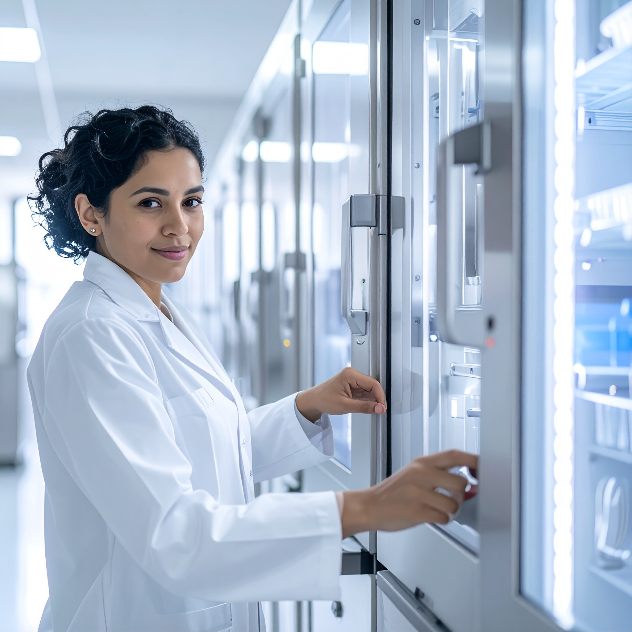 Ingenieros técnicos certificados de RIELSA realizando servicio a equipos de laboratorio en México